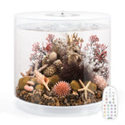 TUBE 35 Aquarium with Multi Colour LED Light - White