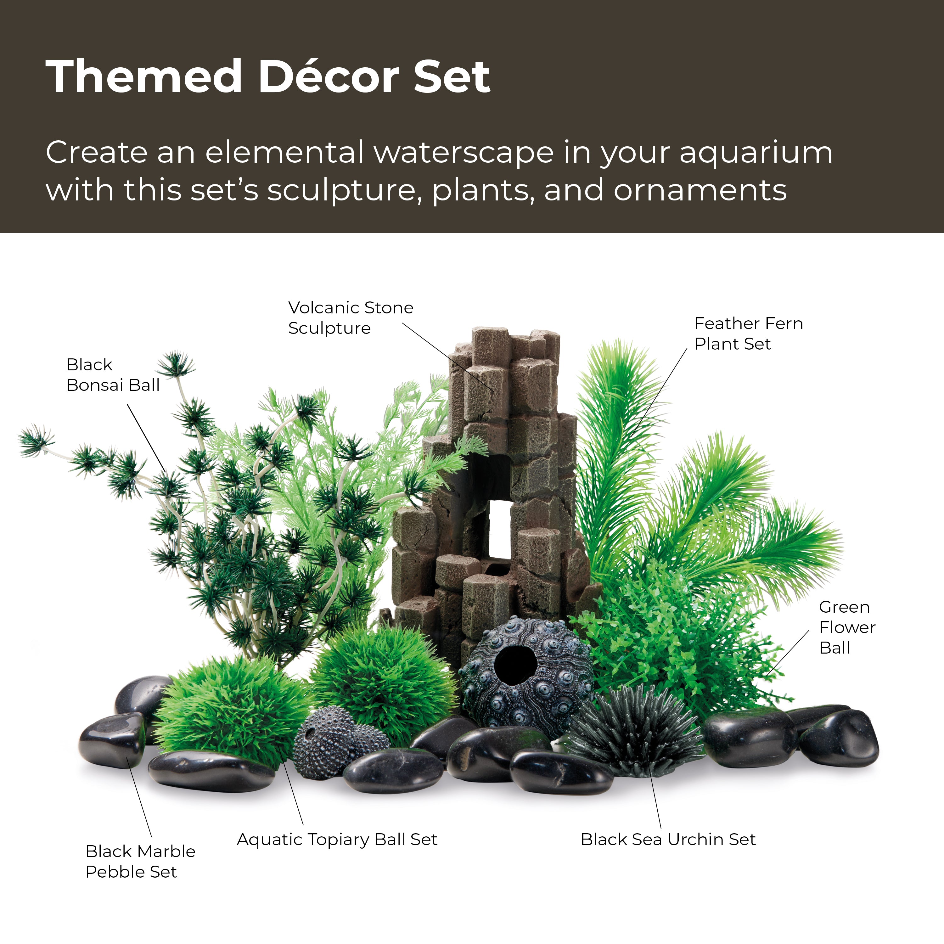 Volcanic Stone Décor Set Themed Decor Set