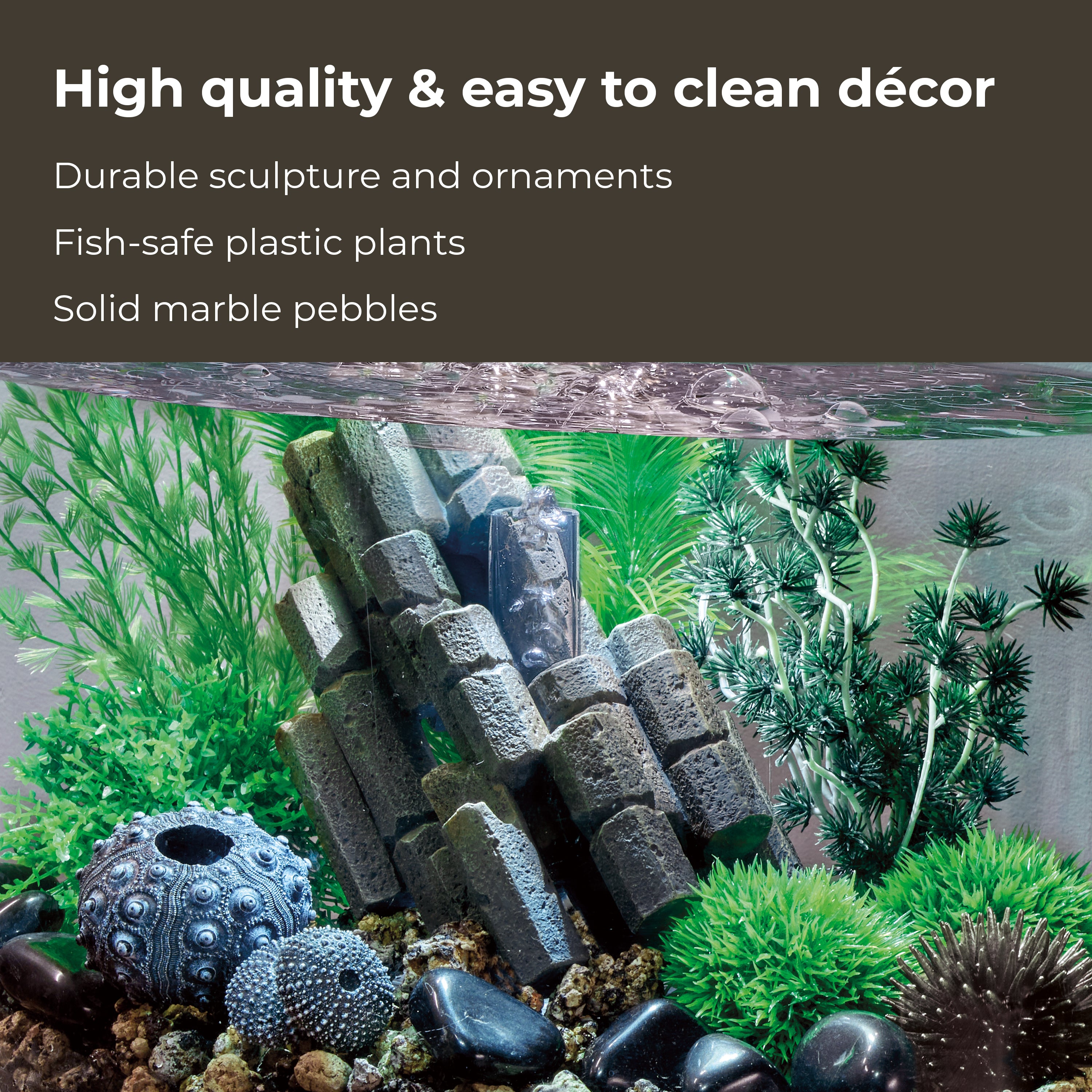 Volcanic Stone Décor Set High Quality & Easy to Clean Decor