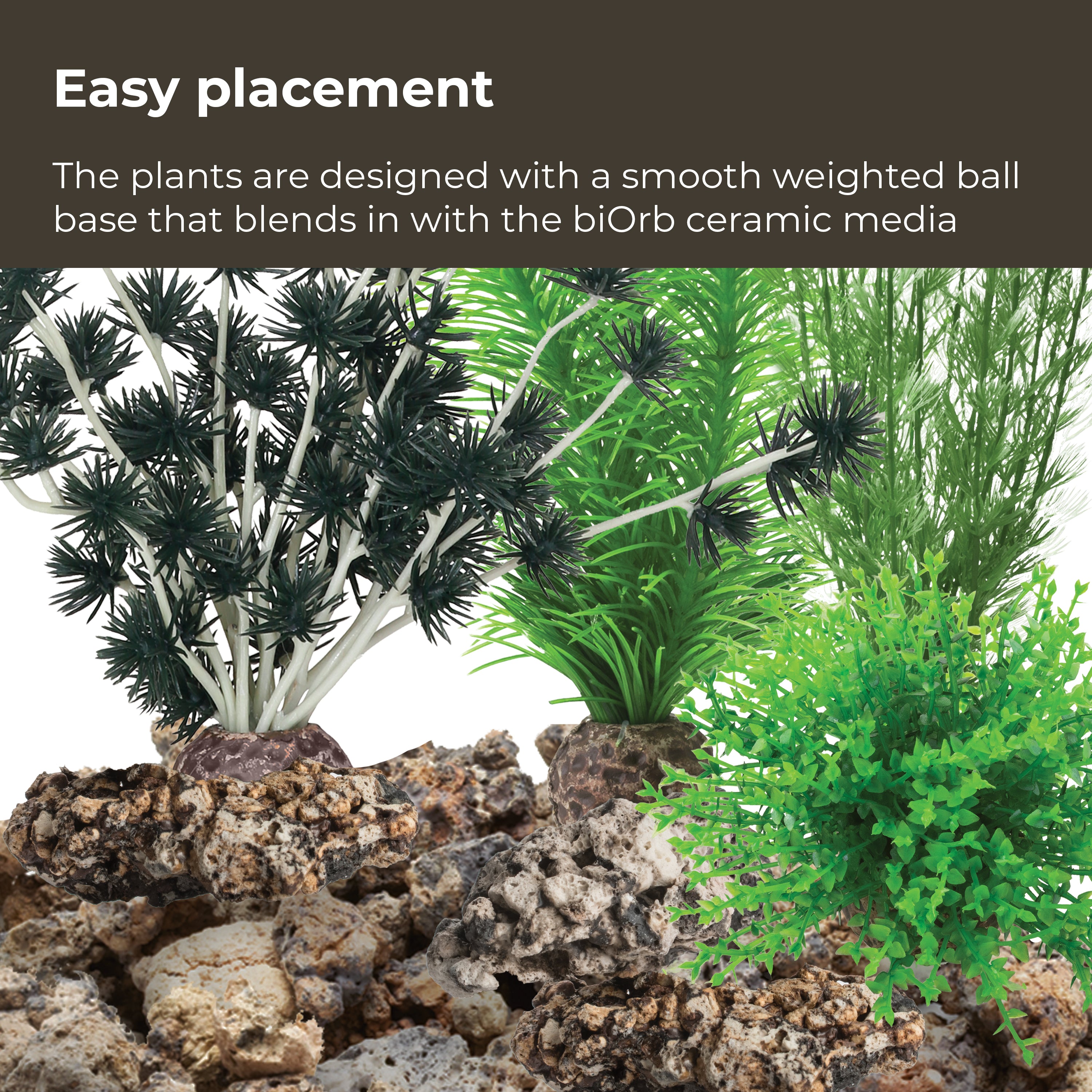 Volcanic Stone Décor Set Easy Placement