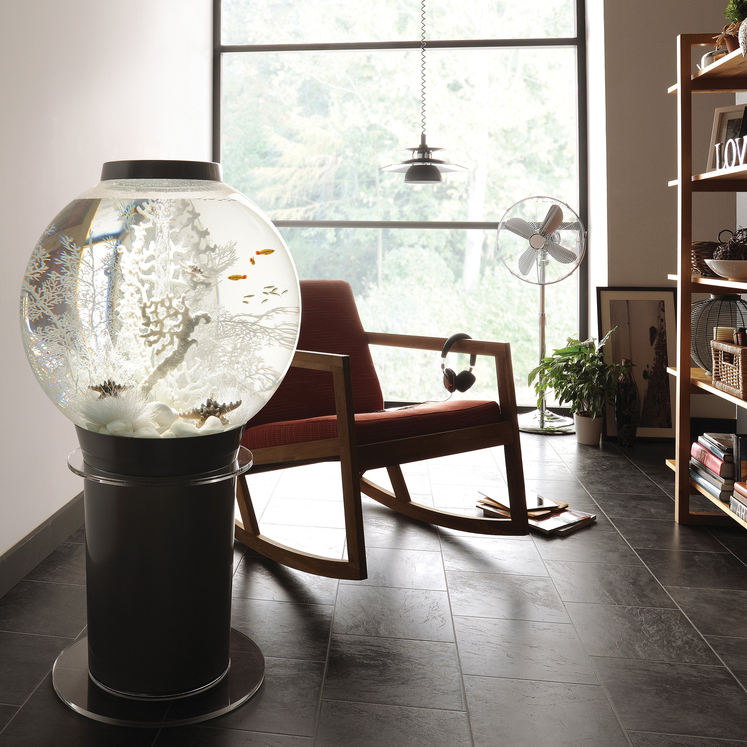 White Fan Coral Sculpture in Use