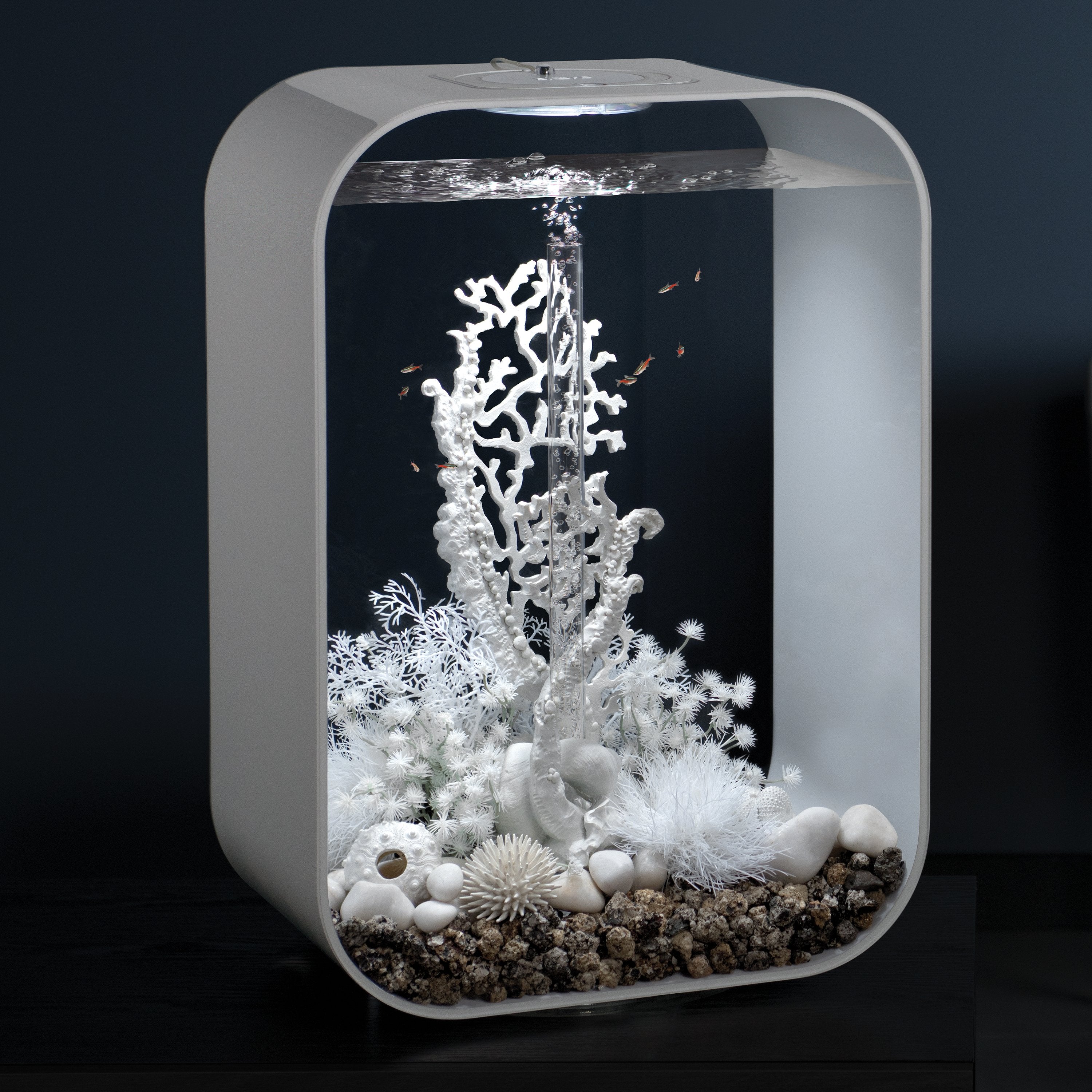 White Marble Pebble Set in Use