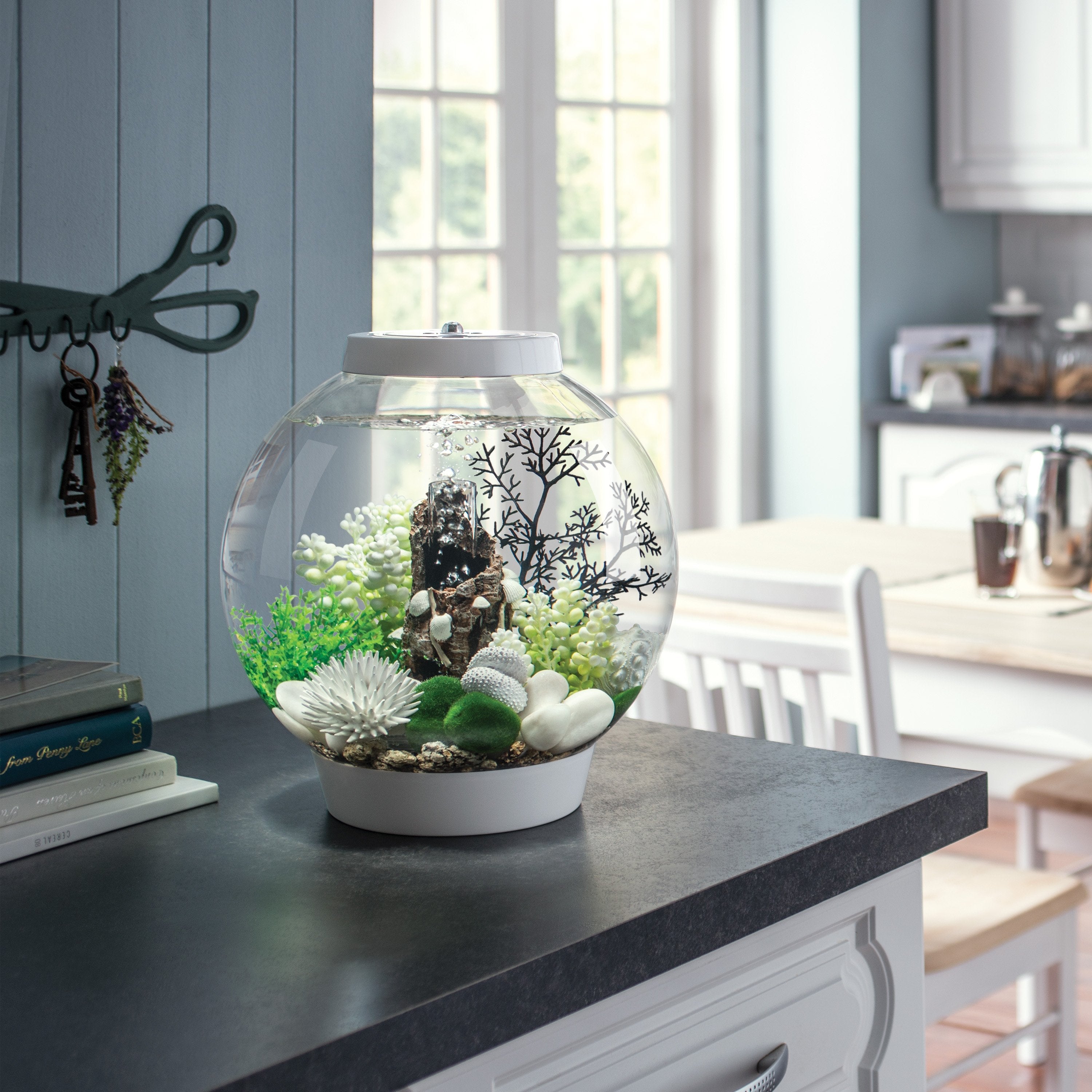 White Sea Urchins Set of 3 in Use